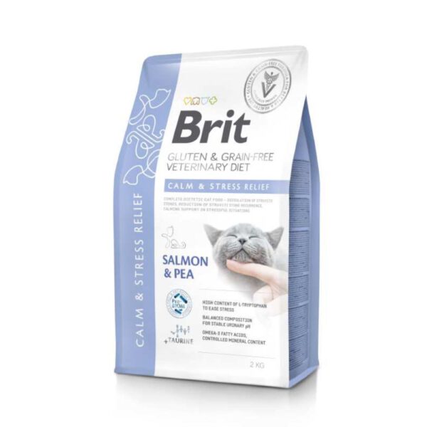 Brit Veterinary Diet Cat – Calm & Stress Relief - Zalm