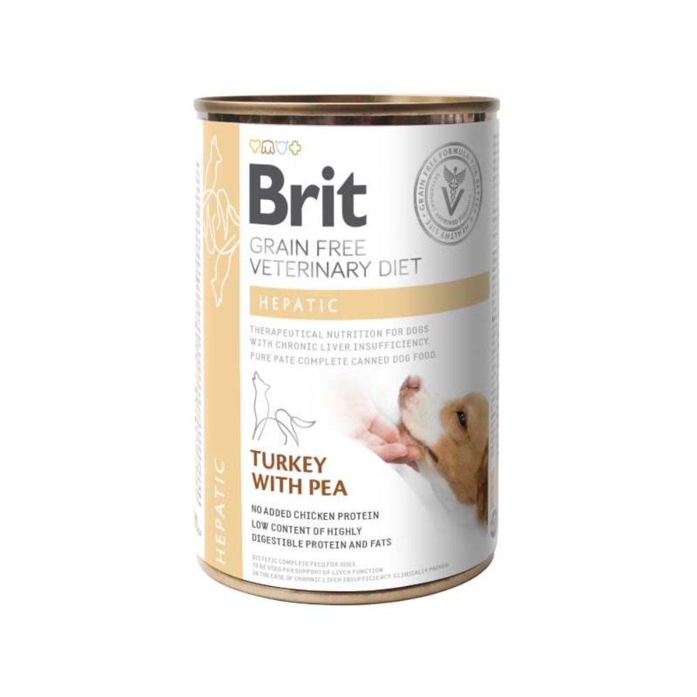 Brit Can Veterinary Diet Hepatic Turkey & Pea