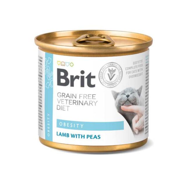 Brit Can Veterinary Diet Cat - Obesity - Lam