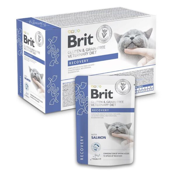 Brit Pouch Veterinary Diet Cat - Recovery - Zalm