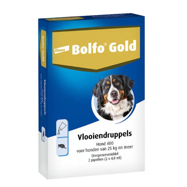 Bolfo Gold Hond 25-40 kg - 2 pipetten - 400 mg