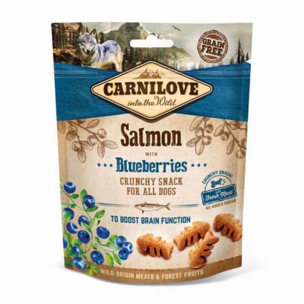 Carnilove Soft Snack – Zalm met blauwe bes