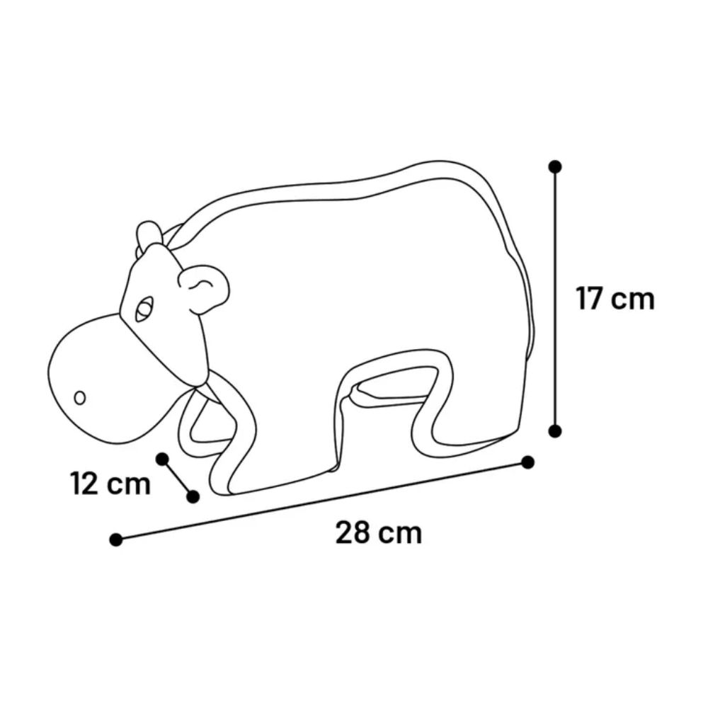 Flamingo hondenknuffel - nijlpaard (extra sterk) - Afbeelding 3
